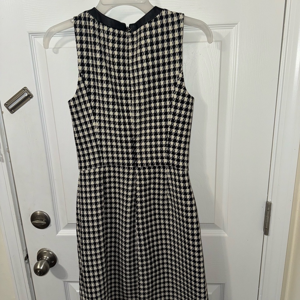 Ralph Lauren Black and White Houndstooth Mini Dress - Picture 2 of 3